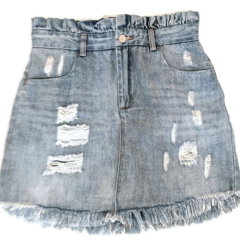 NWT Impressions Denim Skirt